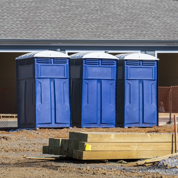 what is the maximum capacity for a single porta potty in Chilhowie